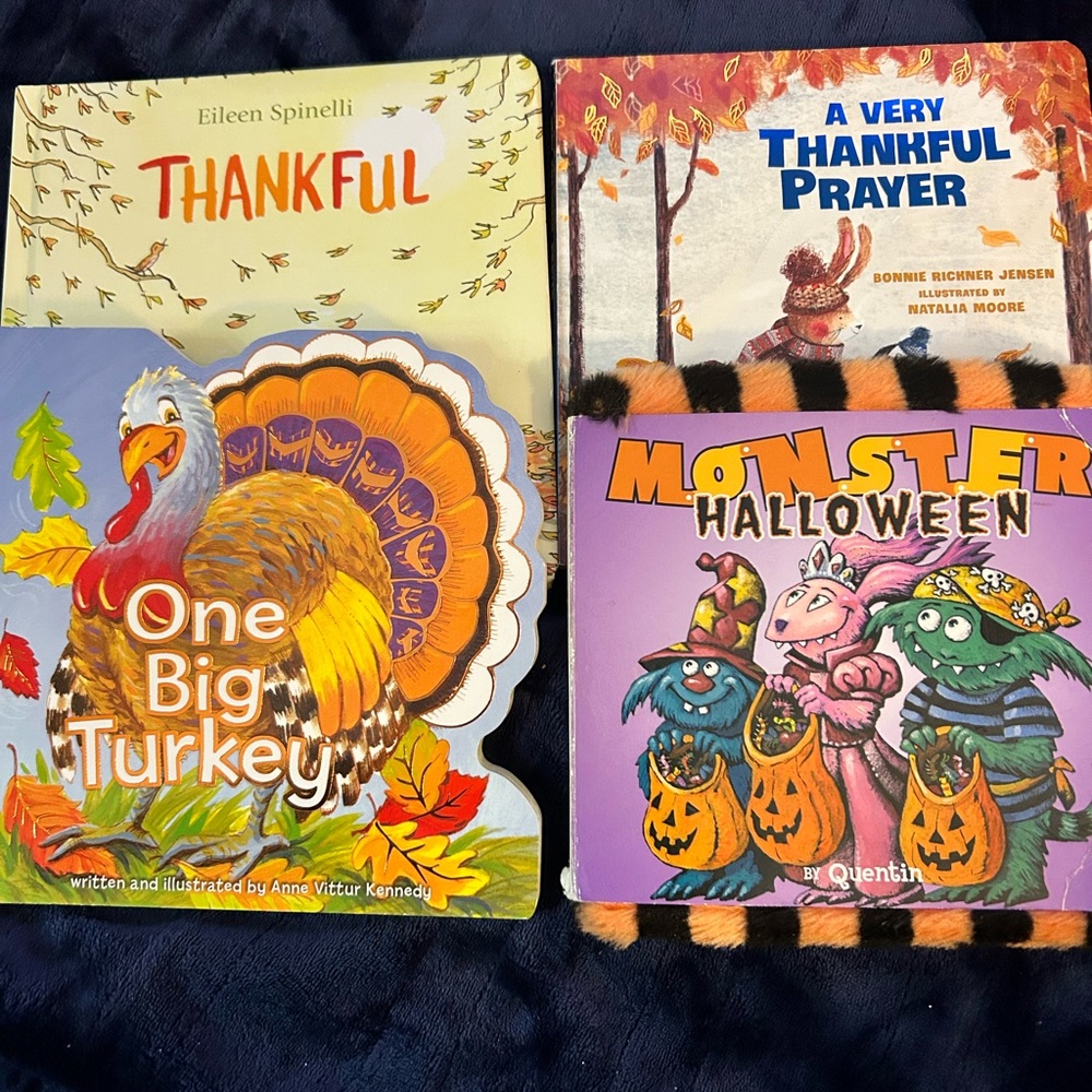 Children's Thanksgiving and Halloween Book Set